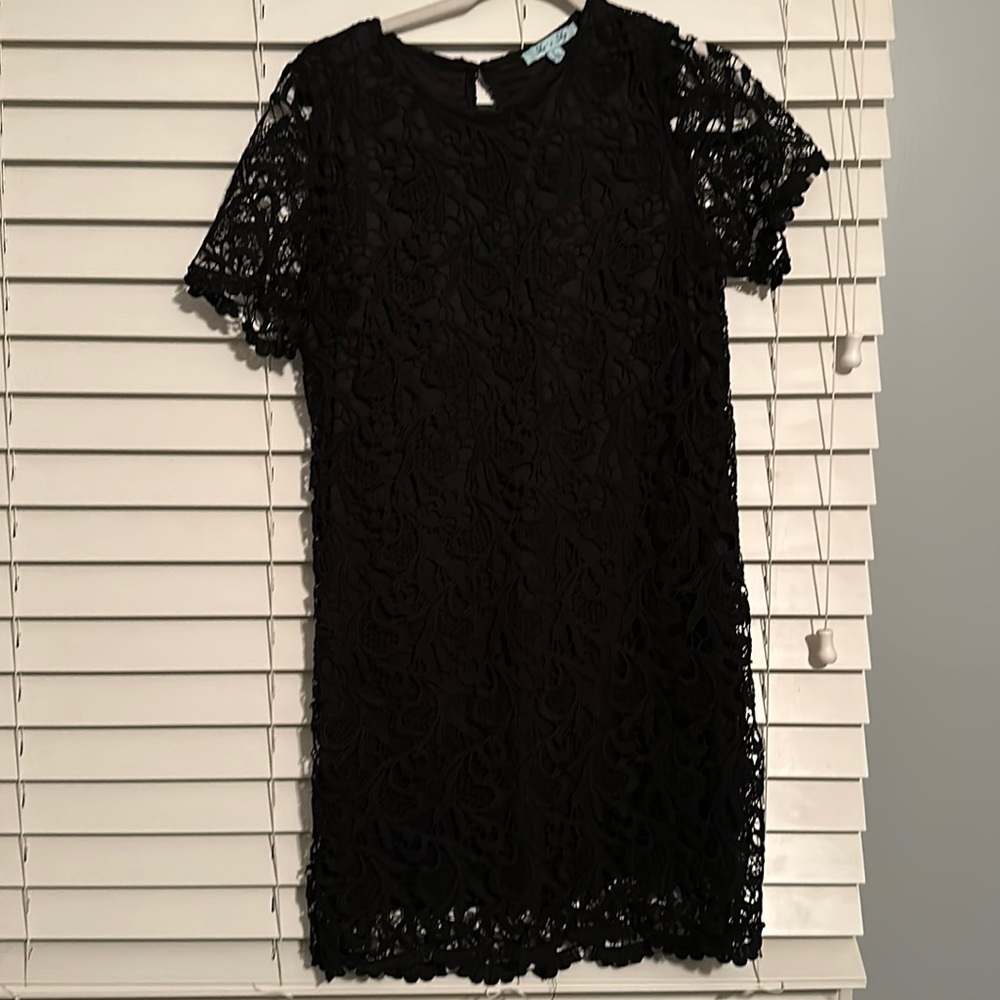 Black lace dress